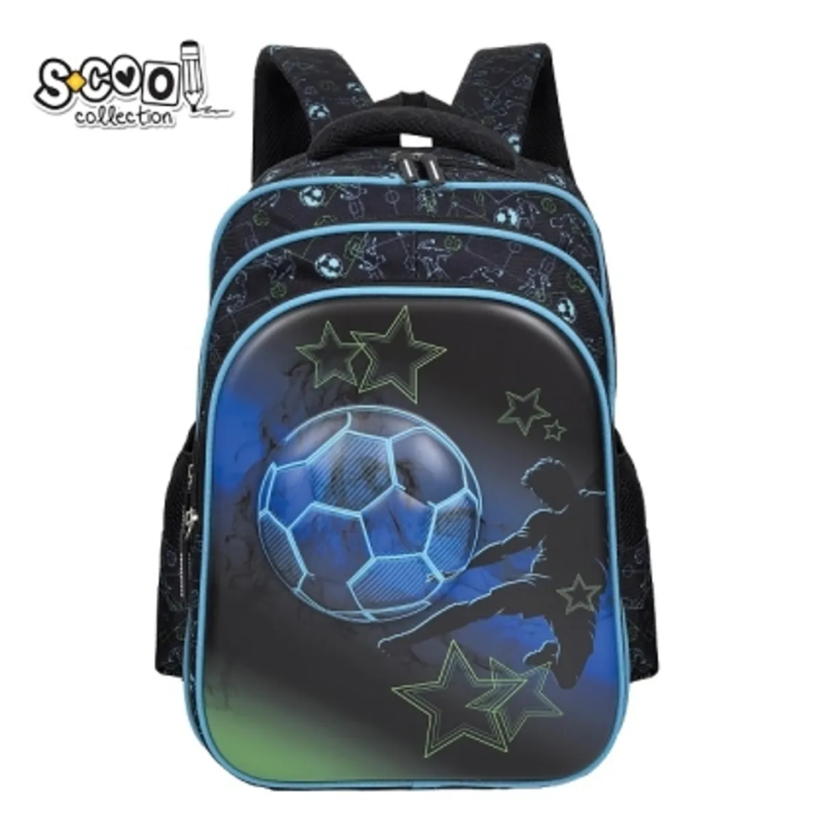 Ергономична раница SCOOL® FOOTBALL 3D EVA, 28L, снимка 1
