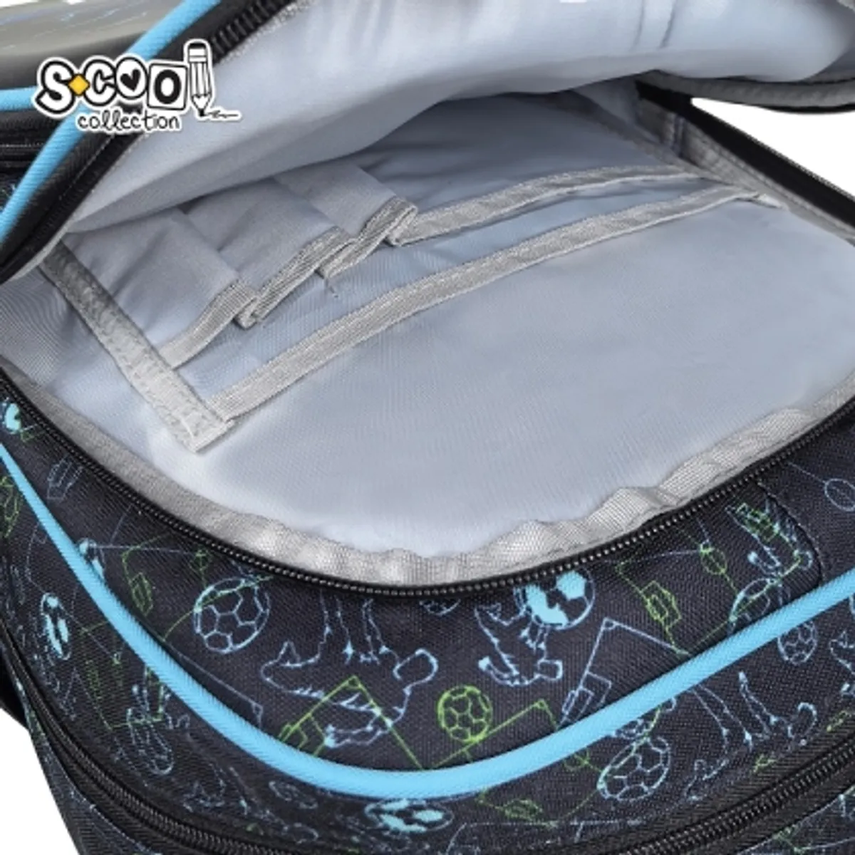 Ергономична раница SCOOL® FOOTBALL 3D EVA, 28L, снимка 8