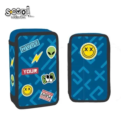 Корица на „Несесер с 2 ципа SCOOL® EMOTICON, 29 части"