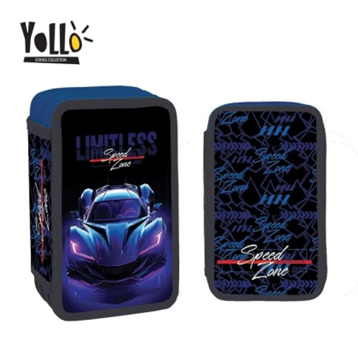 Несесер с 3 ципа YoLLo® CAR, 38 части — снимка 1