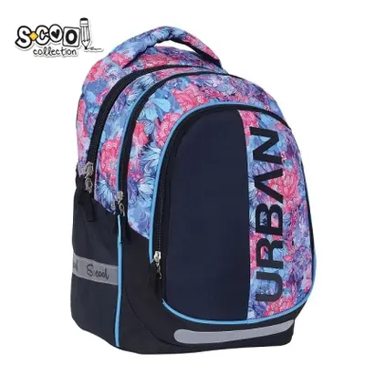 Корица на „Анатомична раница SCOOL® URBAN FLOWERS, олекотена"