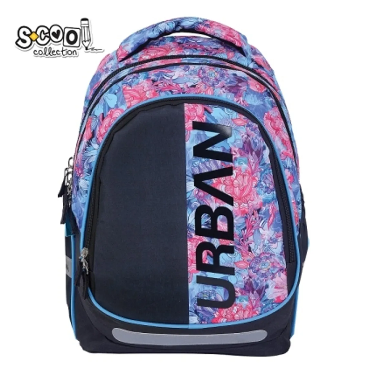 Анатомична раница SCOOL® URBAN FLOWERS, олекотена — снимка 2