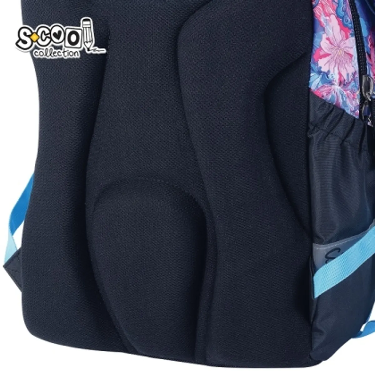 Анатомична раница SCOOL® URBAN FLOWERS, олекотена — снимка 4