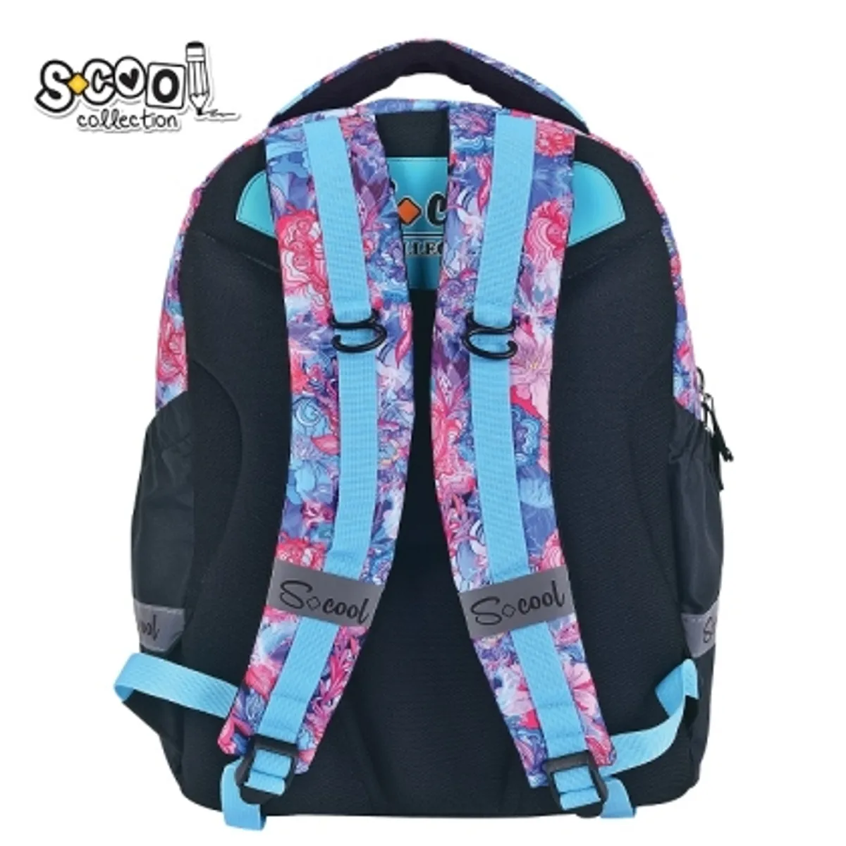 Анатомична раница SCOOL® URBAN FLOWERS, олекотена — снимка 5