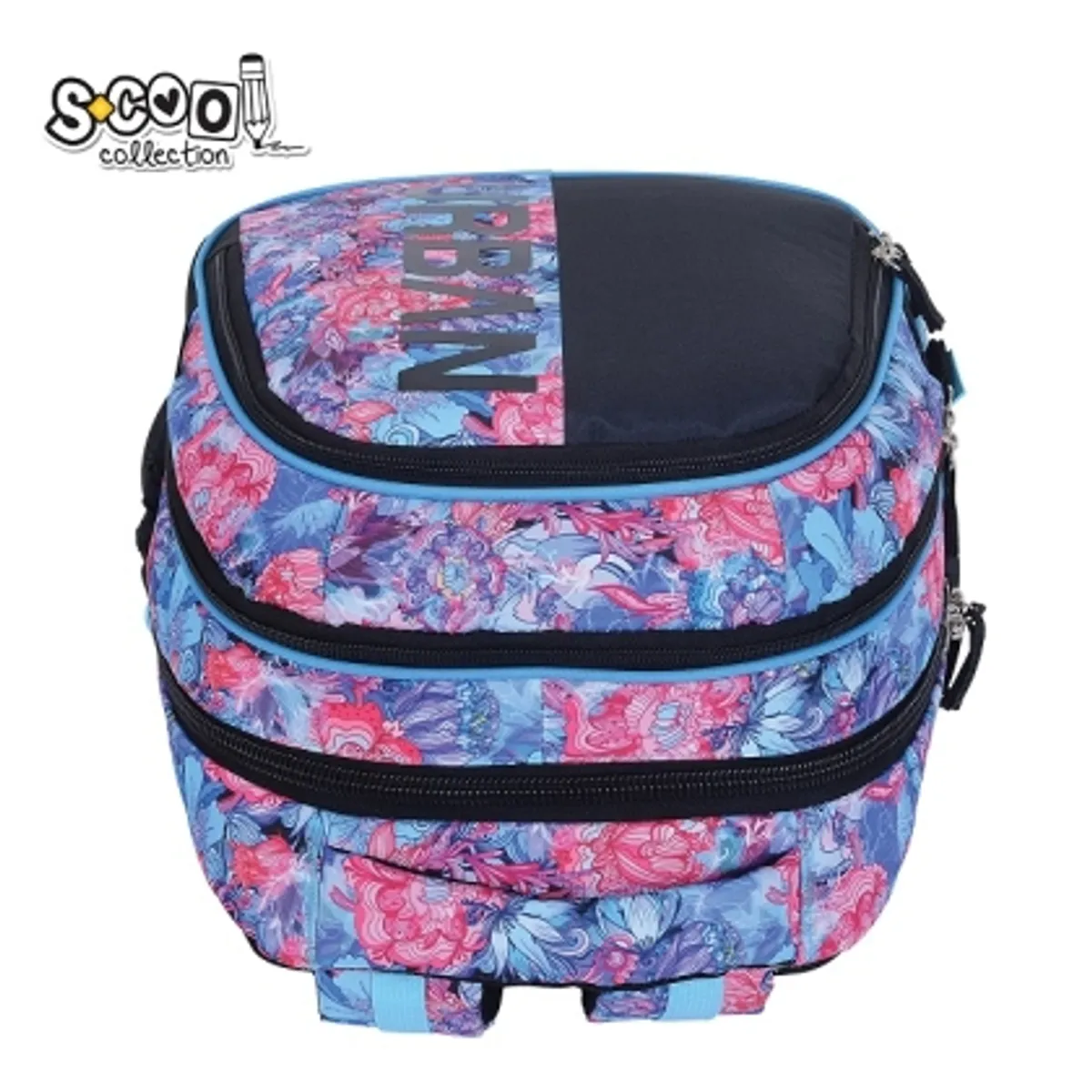 Анатомична раница SCOOL® URBAN FLOWERS, олекотена — снимка 6