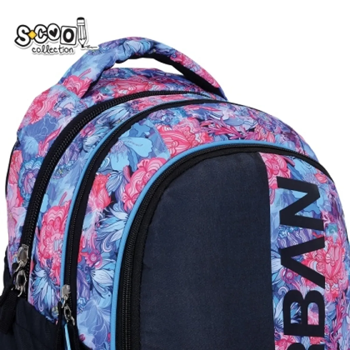 Анатомична раница SCOOL® URBAN FLOWERS, олекотена — снимка 7