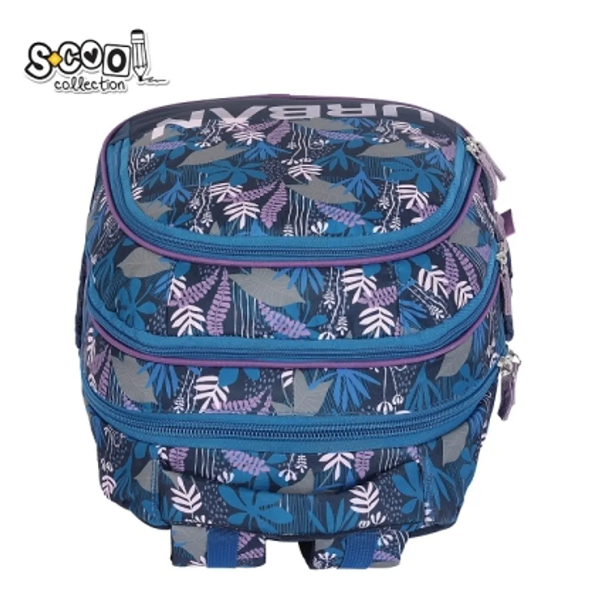 Анатомична раница SCOOL® URBAN TROPICAL, олекотена — снимка 6