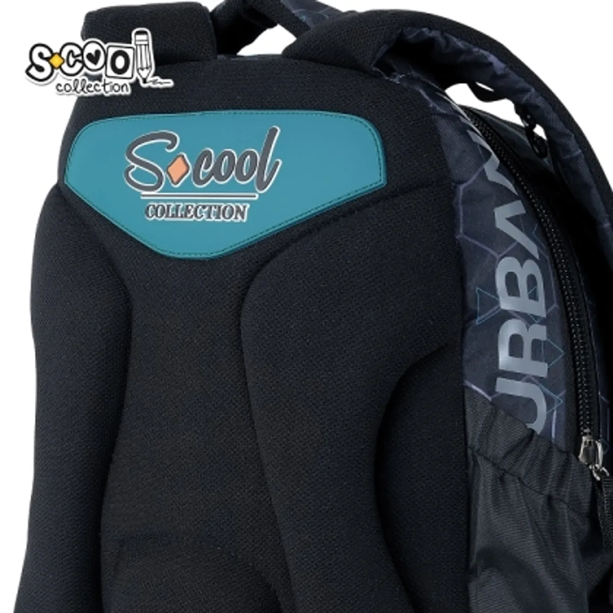 Анатомична раница SCOOL® URBAN DARK BLUE, олекотена — снимка 8
