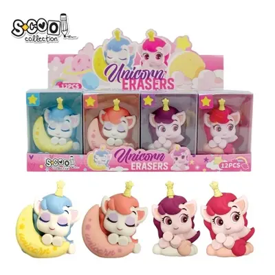 Корица на „Гума за молив SCOOL® UNICORN, 4 дизайна,блистер"