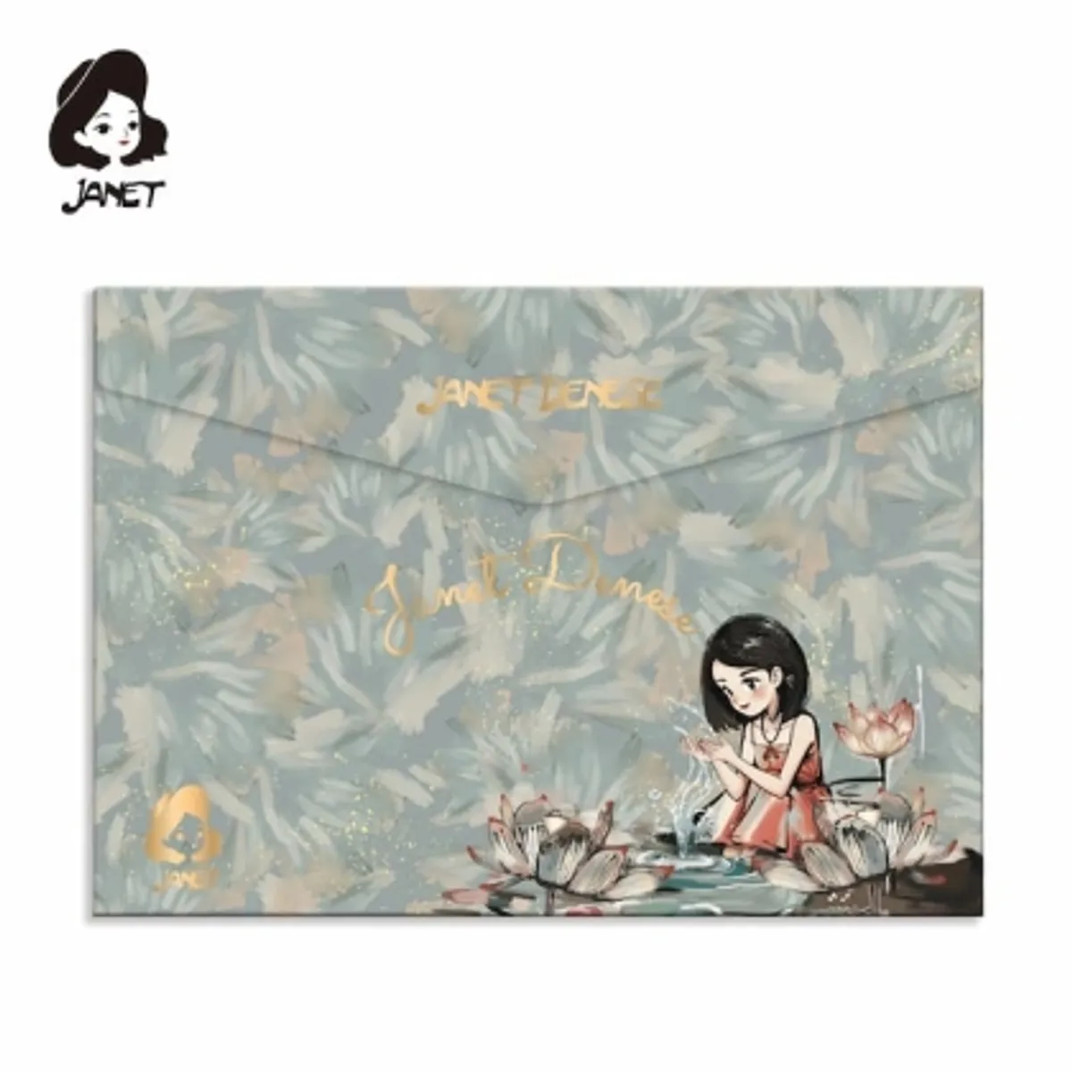 Папка А4 с копче JANET “LOTUS LOVER” — снимка 1
