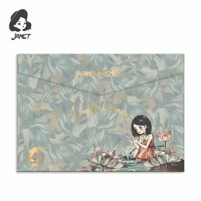 Корица на „Папка А5 с копче JANET “LOTUS LOVER”"