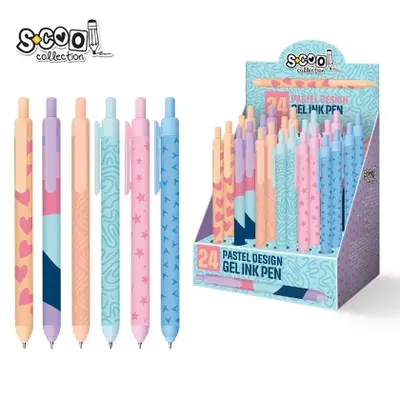 Корица на „Автоматична химикалка SCOOL® PASTEL, ГЕЛ, 0.7 mm"
