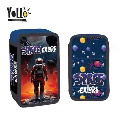 Корица на „Несесер с 3 ципа YoLLo SPACE 38 части"