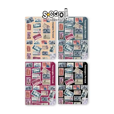 Корица на „Tетрадка-речник, А5, 80 листа SCOOL® с 3 полета, МИКС"