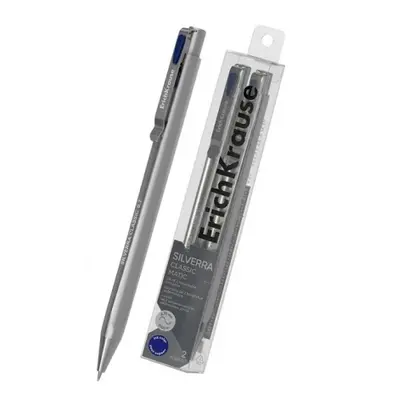 Корица на „Автоматична химикалка ErichKrause® Silverra Matic Classic 0.7mm, комплект 2 броя"