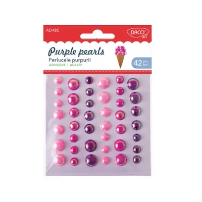Корица на „Самозалепващи перли DACO Purple pearls“