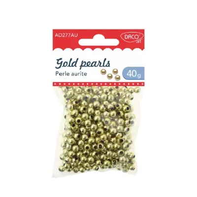 Корица на „Декоративни златни перли Daco Gold Pearls, 40 гр.“