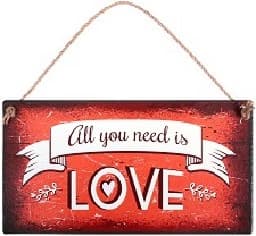 Корица на „Табелка - поздравителна картичка<br>All you need is Love"