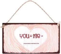 Корица на „Табелка - поздравителна картичка. You + Me“