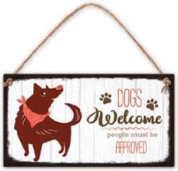 Корица на „Табелка - Dogs Welcome"