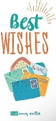 Корица на „Плик за пари и ваучери - Best wishes"