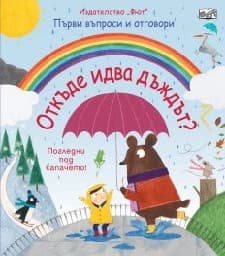 Корица на „Първи въпроси и отговори: Откъде идва дъждът?" — Кейти Дейнс