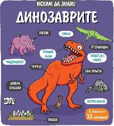 Корица на „Искам да знам! Динозаврите"