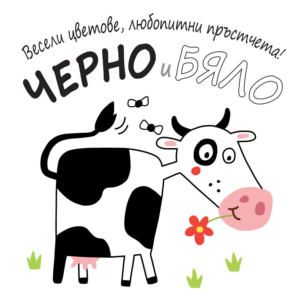 Корица на „Весели цветове, любопитни пръстчета! - Черно и бяло“