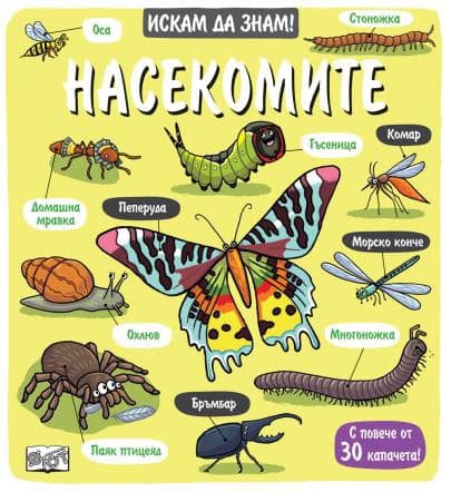 Корица на „Искам да знам! Насекомите"