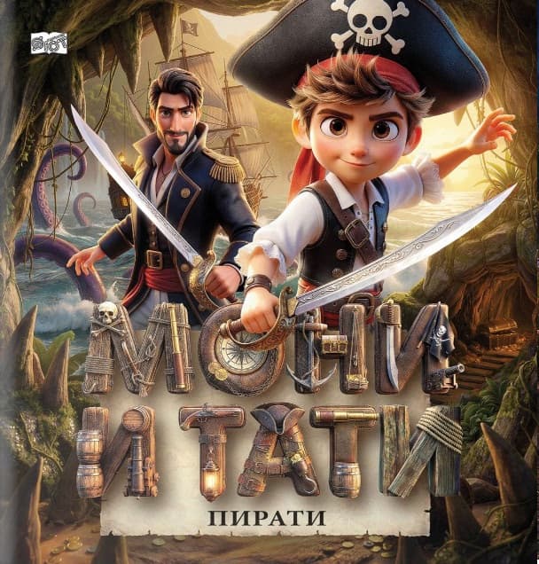 Корица на „Мони и Тати пирати" — Мартин Симеонов