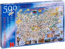 Корица на „Пъзел Обичам България 500ел.-70х50"