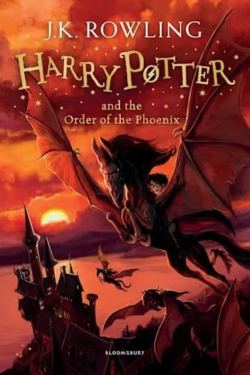 Корица на „Harry Potter and the Order of the Phoenix“, J. K. Rowling