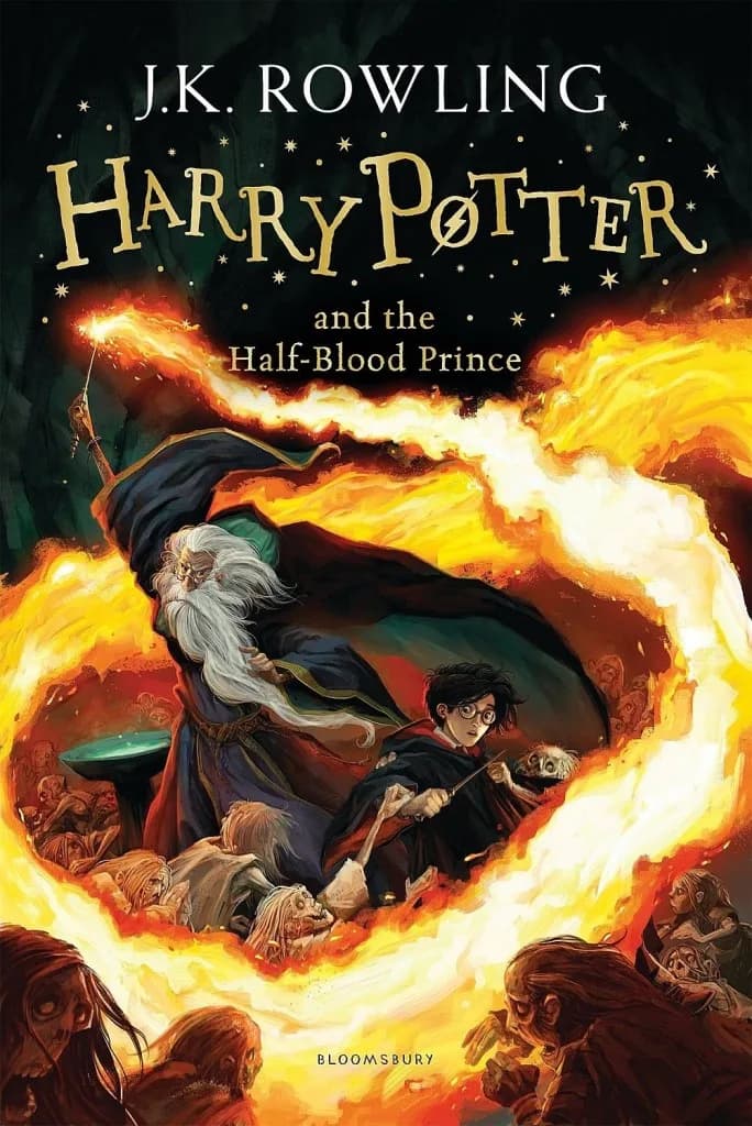 Корица на „Harry Potter and the Half-Blood Prince“, J. K. Rowling
