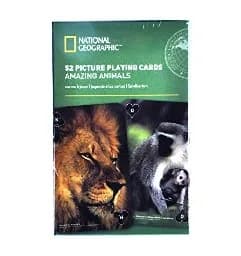 Корица на „Карти National Geographic - Лъв с маймуна“
