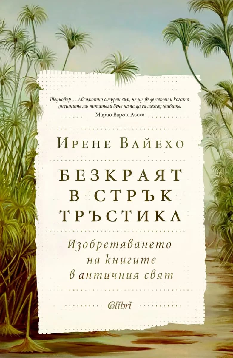 Корица на „Безкраят в стрък тръстика“, Ирене Вайехо