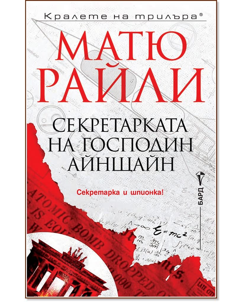 Корица на „Секретарката на господин Айнщайн" — Матю Райли