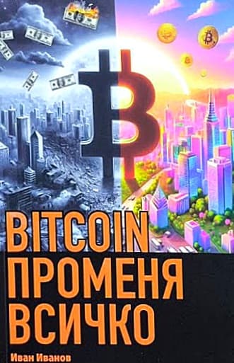 Корица на „Bitcoin променя всичко" — Иван Иванов