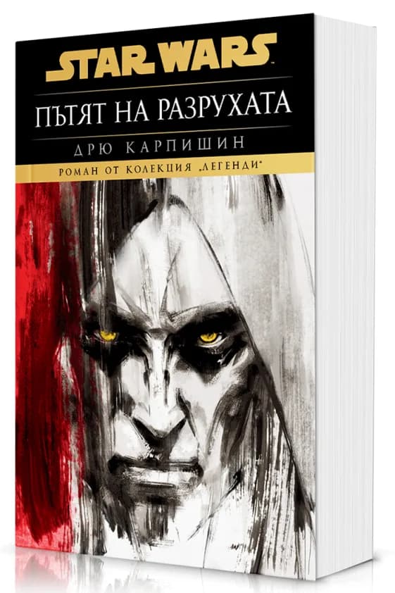 Корица на „Дарт Бейн - Пътят на разрухата - меки корици“, Дрю Карпишин