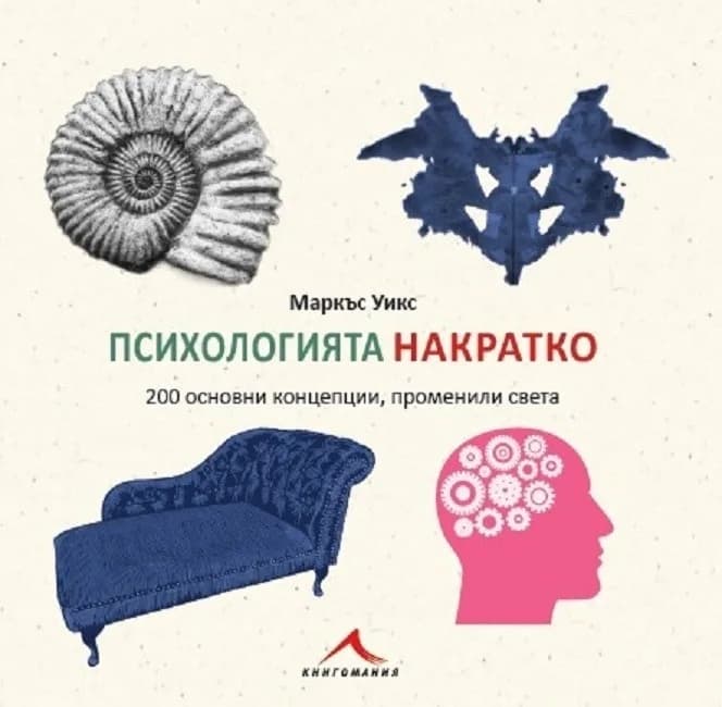 Корица на „Психологията накратко. 200 основни концепции, променили света" — Маркъс Уийкс