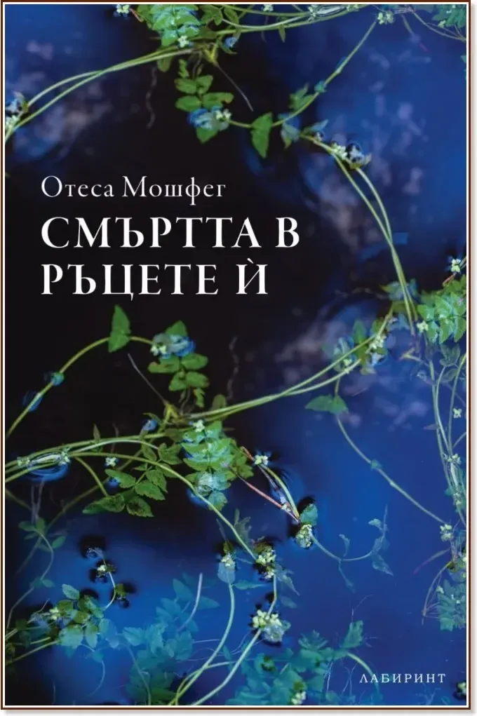 Корица на „Смъртта в ръцете ѝ“, Отеса Мошфег