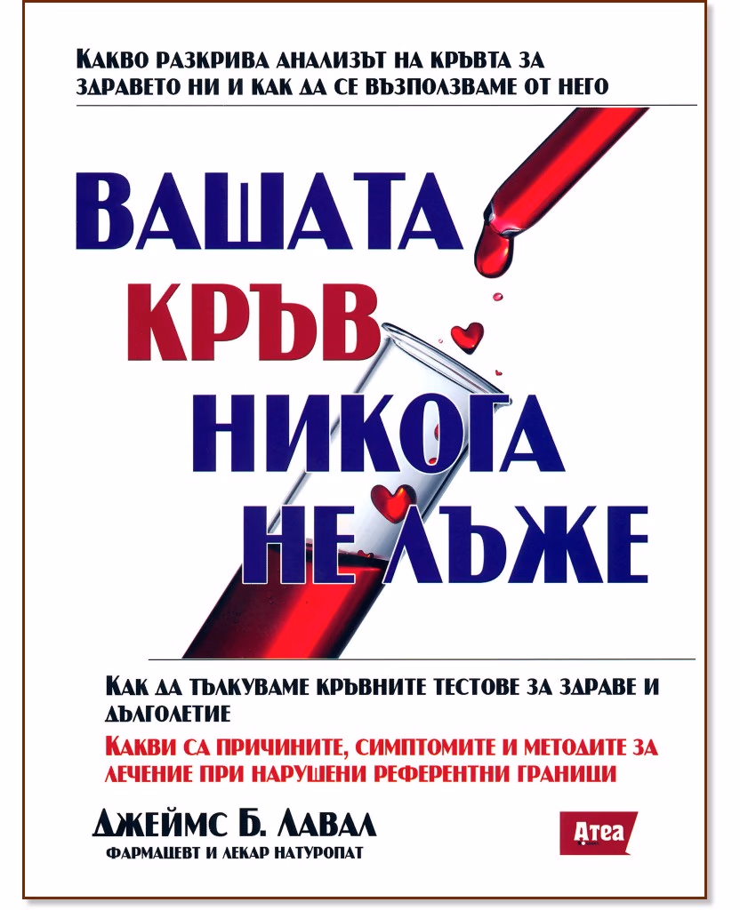 Корица на „Вашата кръв никога не лъже" — Джеймс Б. Лавал