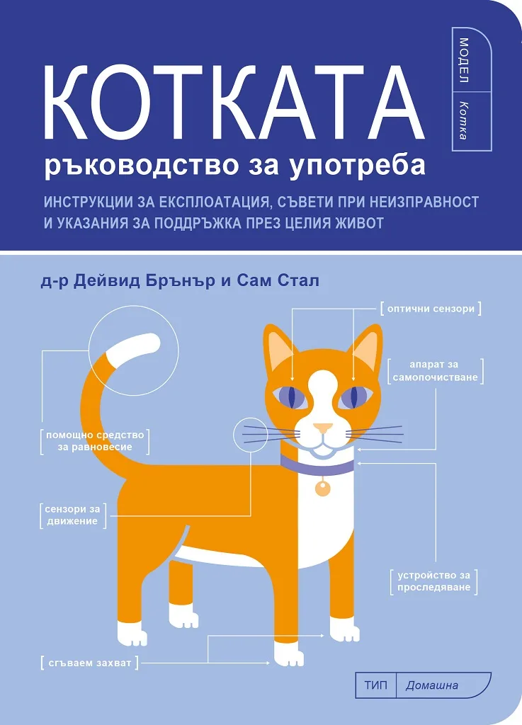 Корица на „Котката - Ръководство за употреба“, Д-р Дейвид Бранър