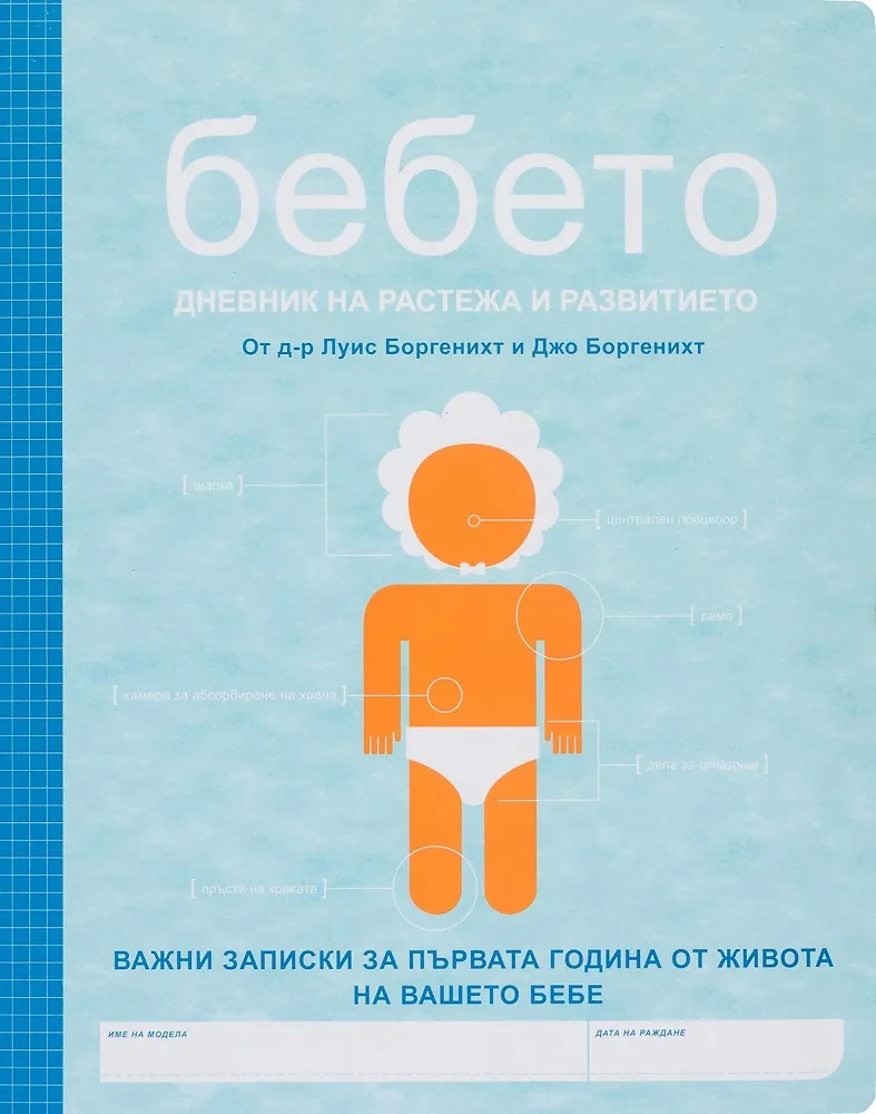 Корица на „Бебето - Ръководство за употреба + Бебето - Дневник на растежа - комплект“, Джо Боргенихт