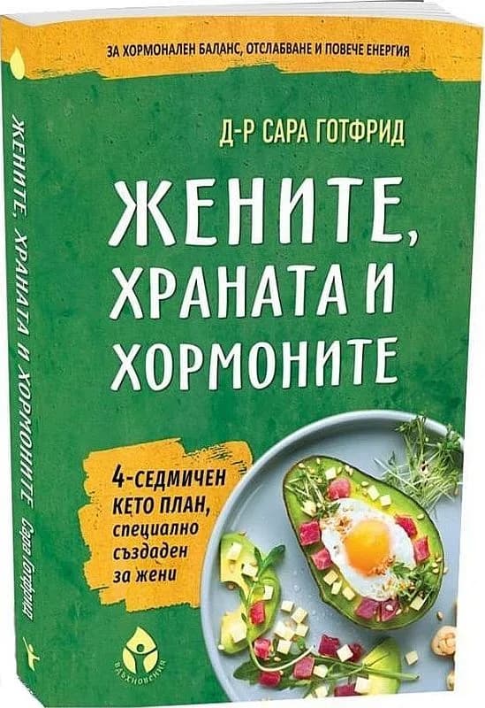 Корица на „Жените, храната и хормоните" — Д-р Сара Готфрид