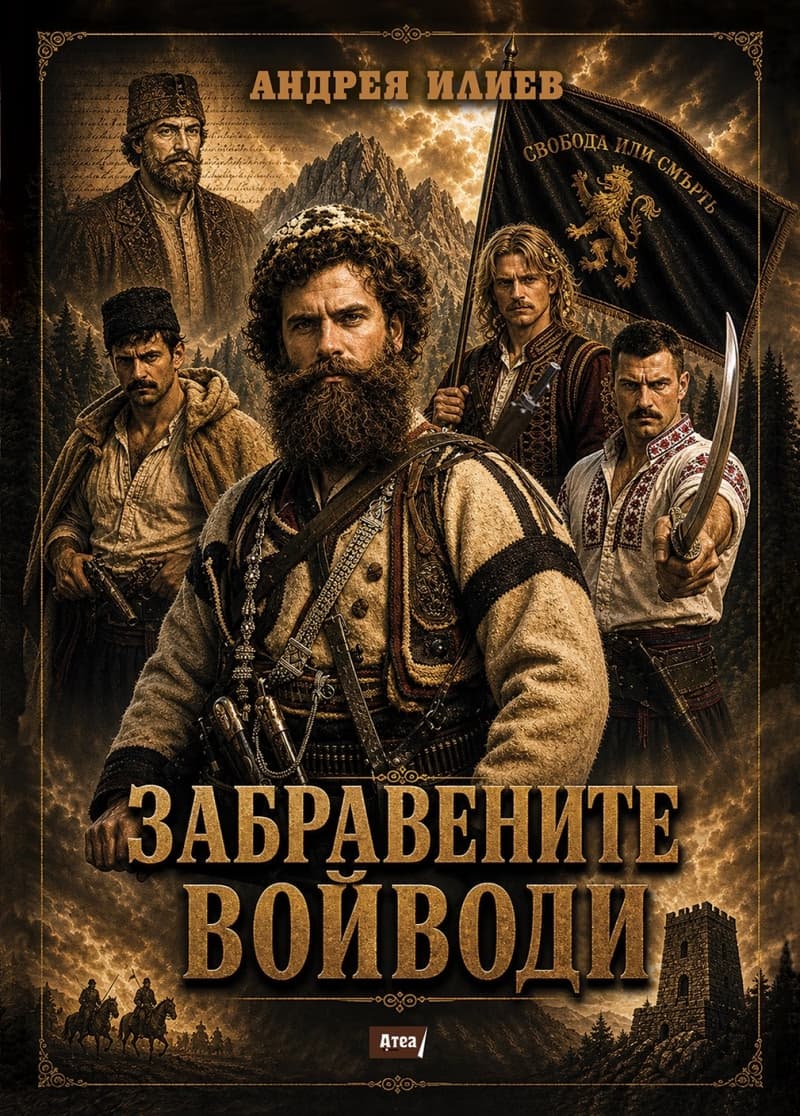 Корица на „Забравените войводи" — Андрея Илиев