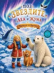 Корица на „Под звездите с Леа и Жума. Приказки от Арктика"