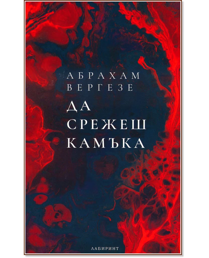 Корица на „Да срежеш камъка" — Абрахам Вергезе