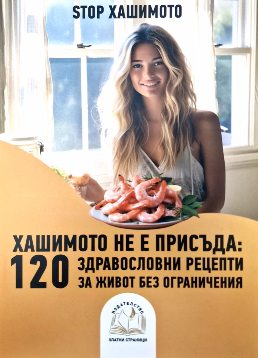 Корица на „Хашимото не е присъде - 120 здравословни рецепти за живот без ограничения"