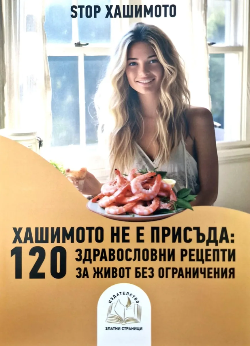 Корица на „Хашимото не е присъде - 120 здравословни рецепти за живот без ограничения"