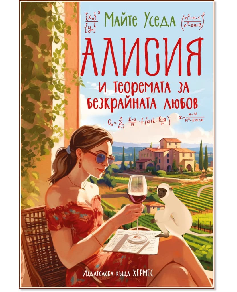 Корица на „Алисия и теоремата за безкрайната любов" — Майте Уседа